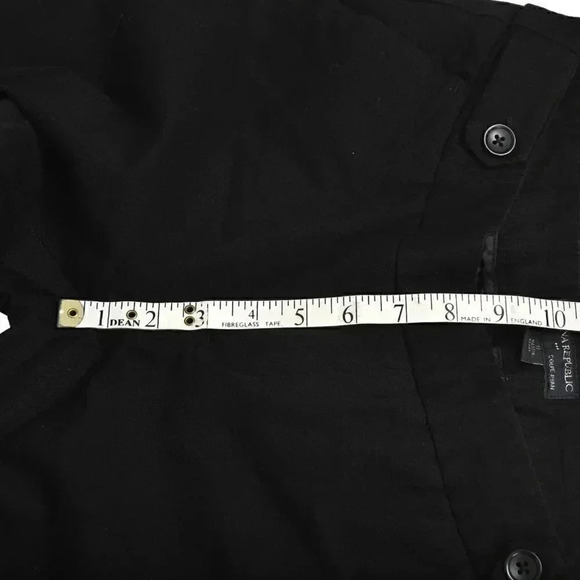 Banana Republic Factory Crop Ryan  Black Straight Leg Pant Size 10 - Picture 8 of 10